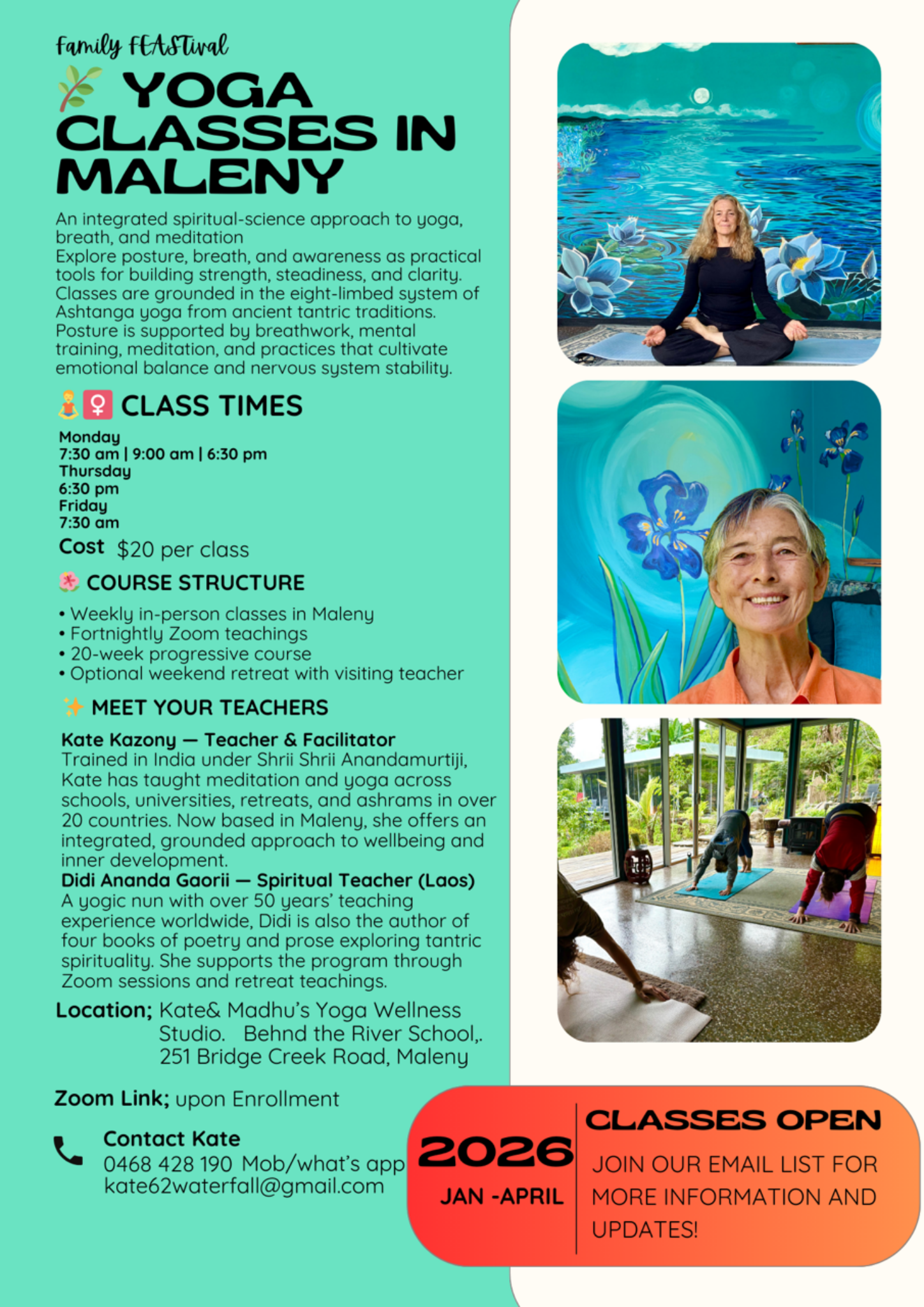 Online Yoga Classes in Maleny